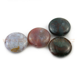 Achát Indian čočka 18mm