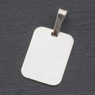 Psí známka mini pro gravírování 13x18 mm Ag 925