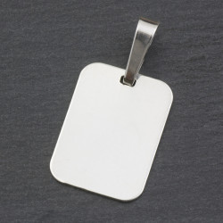 Psí známka mini pro gravírování 13x18 mm Ag 925