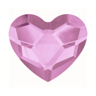 2808 Heart Flat Back 14mm Rosaline F 2808 Heart Flat Back 14mm Rosaline F