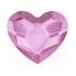 2808 Heart Flat Back 14mm Rosaline F