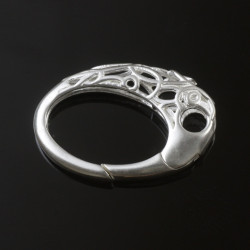 Karabinka filigránová oválná MAXI Ag 925