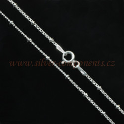 Řetízek Pancer s korálky Ag 925/1000 - 60cm
