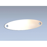 Polotovar destička náramková ovál 22x6x0,5mm - Ag 925/1000 Polotovar destička náramková ovál 22x6x0,5mm - Ag 925/1000