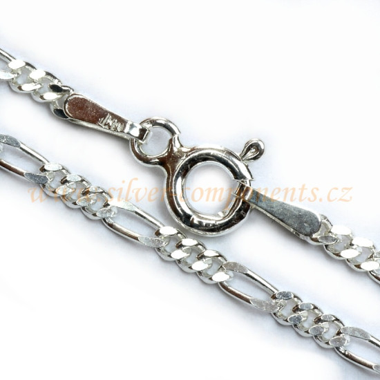 Řetízek Figaro 1,95 Ag 925 -55cm 3,3g Řetízek Figaro 1,95 Ag 925 -55cm 3,3g