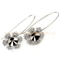 Bižuterní Jumbo afroháček S FILIGRÁNEM pro Rivoli 12mm Rh