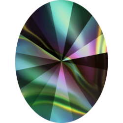 Swarovski Oval Rivoli 4122 14x10mm - Rainbow Dark F