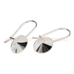 Afroháček uzavřený pro rivoli SS47 Ag 925/1000