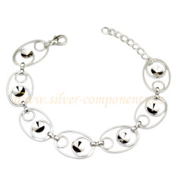 Bižuterní oválkový náramek pro Rivoli SS29 (6mm) Rh