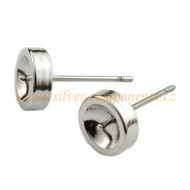 Bižuterní dřík puzety pro perly 6mm Rh Bižuterní dřík puzety pro perly 6mm Rh