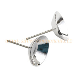 Bižuterní dřík pro Vision Round Stone 1681 12mm - Rh