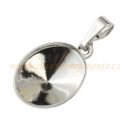 Bižuterní přívěsek pro Oval Rivoli - Rh Bižuterní přívěsek pro Oval Rivoli - Rh