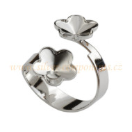 Bižuterní prsten pro 2 KYTIČKY 4744 10mm Rh Bižuterní prsten pro 2 KYTIČKY 4744 10mm Rh