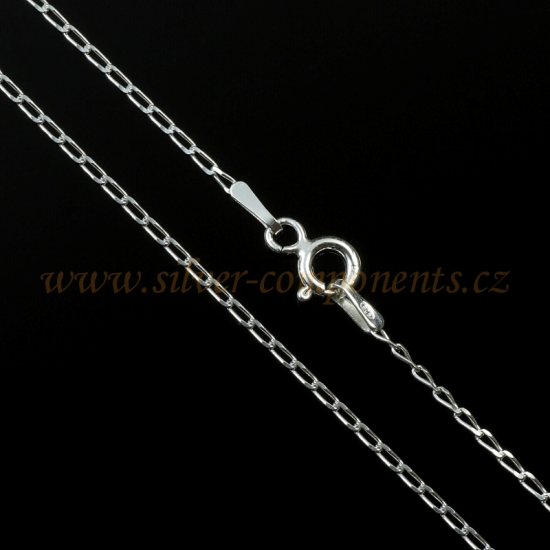 Řetízek Očkoovál 1,2mm Ag 925/1000 - 45cm Řetízek Očkoovál 1,2mm Ag 925/1000 - 45cm