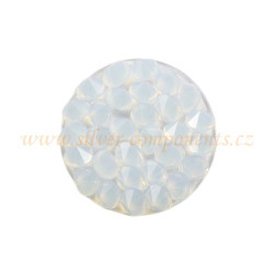 Swarovski Crystal Rocks 15mm White Opal