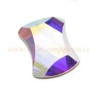 Swarovski Curvy 2540 12x9,5mm - Crystal AB F Swarovski Curvy 2540 12x9,5mm - Crystal AB F