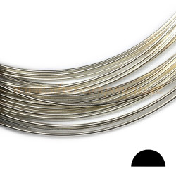 Drát půlkulatý 4x2mm Ag 925/1000 - /1cm/