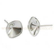 Dřík puzety pro Rounded Square 10mm Ag 925 Dřík puzety pro Rounded Square 10mm Ag 925