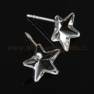 Dřík puzety s miskou pro hvězdu 10mm Ag 925 Dřík puzety s miskou pro hvězdu 10mm Ag 925