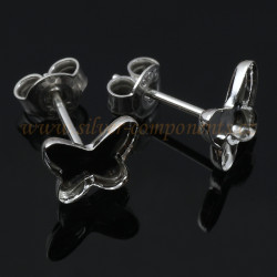 Dřík puzety s miskou pro Motýlka 8mm Ag 925/1000