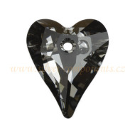 Swarovski divoké srdce 17mm - Silver Night Swarovski divoké srdce 17mm - Silver Night