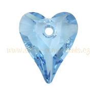 Swarovski divoké srdce 17mm - Aquamarine Swarovski divoké srdce 17mm - Aquamarine