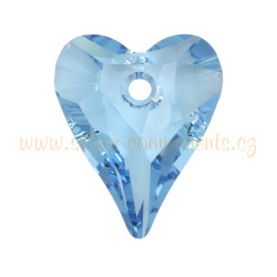 Swarovski divoké srdce 17mm - Aquamarine