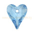 Swarovski divoké srdce 17mm - Aquamarine
