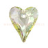 Swarovski divoké srdce 17mm - Luminous Green