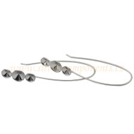 Bižuterní Jumbo afroháček pro Rivoli 6+8+6mm Rh Bižuterní Jumbo afroháček pro Rivoli 6+8+6mm Rh