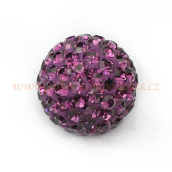 K O R Á L E K s křišťálovými šatony - Amethyst 8mm