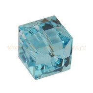 Swarovski korálky 5601 8mm - Kostičky - Light Turquise