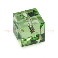 Swarovski korálky 5601 6mm - Kostičky - Peridot Swarovski korálky 5601 6mm - Kostičky - Peridot