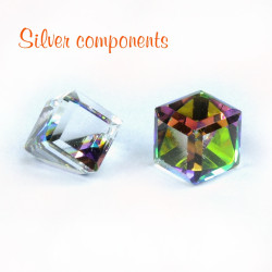 Kostka nalepovací Swarovski 4mm Vitrail Medium