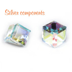 Kostka nalepovací Swarovski 4mm Crystal AB