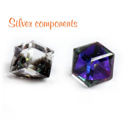 Kostka nalepovací Swarovski 4mm Heliotrope