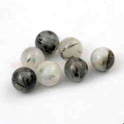 Křemen s turmalínem kulička 6 mm