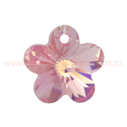 Swarovski kytka 14 mm - Light Rose AB