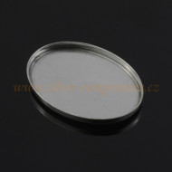 Polotovar miska plochá ovál 18x13mm   Ag 925 Polotovar miska plochá ovál 18x13mm   Ag 925