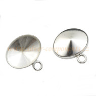 Přívěsek miska pro Oval Rivoli na ležato Ag 925/1000 Přívěsek miska pro Oval Rivoli na ležato Ag 925/1000