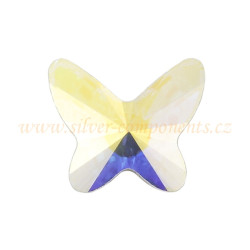 Motýlek nalepovací 2854 Swarovski 8mm Crystal AB F