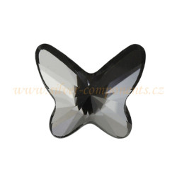 Motýlek nalepovací 2854 Swarovski 12mm Silver Night F