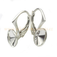 Náušnicové zapínání pro Oval Rivoli 8mm  Ag 925 Náušnicové zapínání pro Oval Rivoli 8mm  Ag 925
