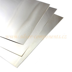 Polotovar plech 0,5mm  pás 100mm  Ag 925 /1mm/