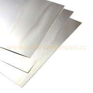 Polotovar plech 0,2mm  pás 100mm  Ag 925  /1mm/ Polotovar plech 0,2mm  pás 100mm  Ag 925  /1mm/