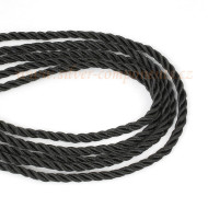 Pletená šňůra 3mm ČERNÁ 1m Pletená šňůra 3mm ČERNÁ 1m