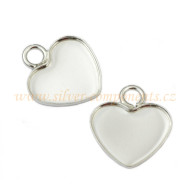 Přívěsková miska Ag 925 pro Heart 2808 10mm Přívěsková miska Ag 925 pro Heart 2808 10mm