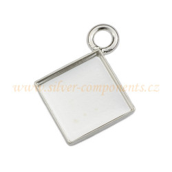 Přívěsek Chessboard 8mm KOSO Ag 925/1000