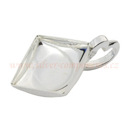 Přívěsek miska LOVE pro čtverec 10mm Ag 925/1000