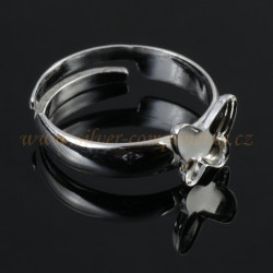 Prsten pro MOTÝLKY 2854 12mm Ag 925/1000 - univerzální 52-62